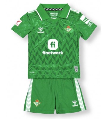 Real Betis Koszulka Wyjazdowych Dziecięca 2023-24 Krótki Rękaw (+ Krótkie spodenki)